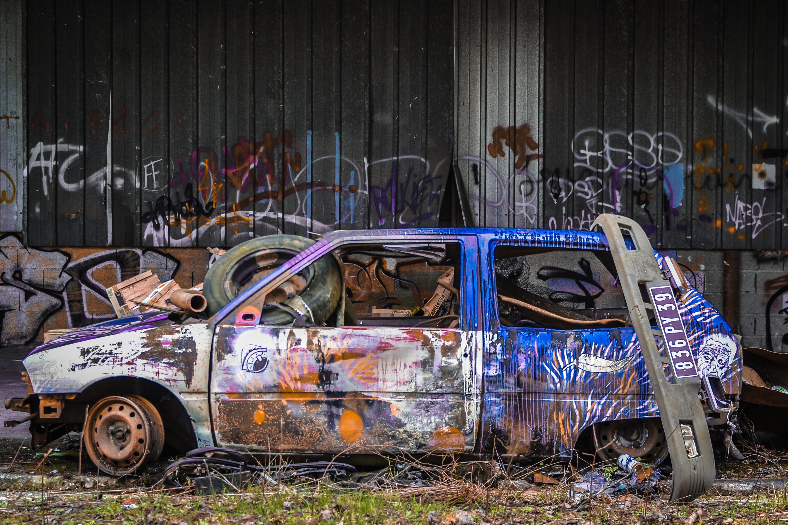 Vehicle Photography The Abandoned Car La Voiture Abandonnee