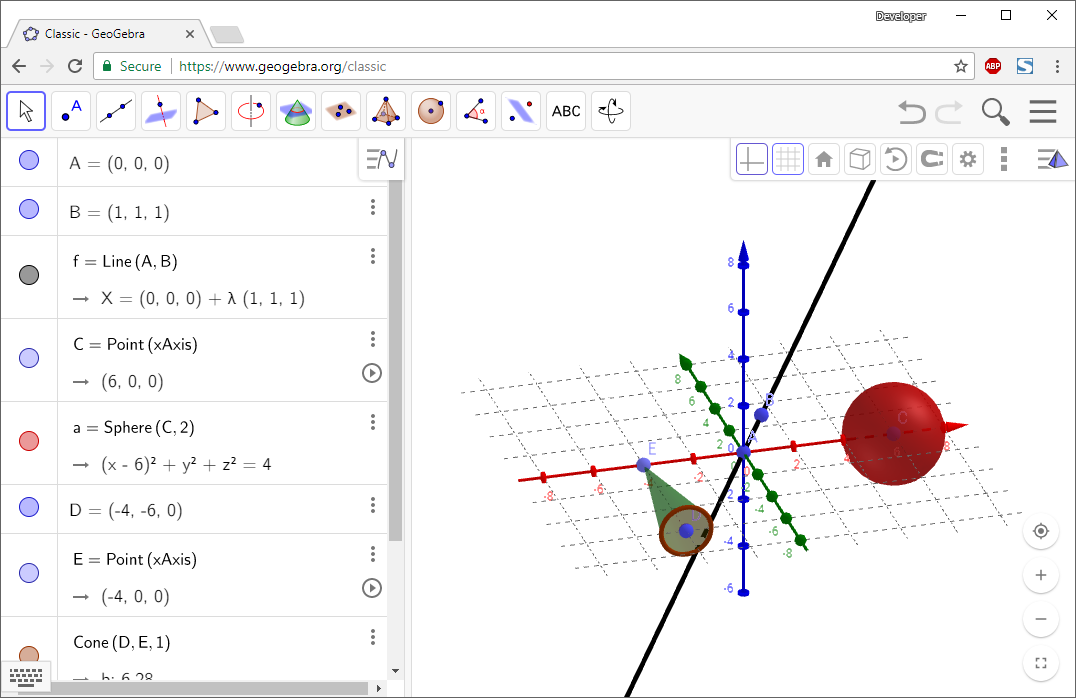How to Draw Graphics with GeoGebra