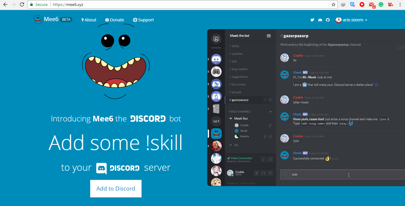 Mee6 Bot For Discord Servers
