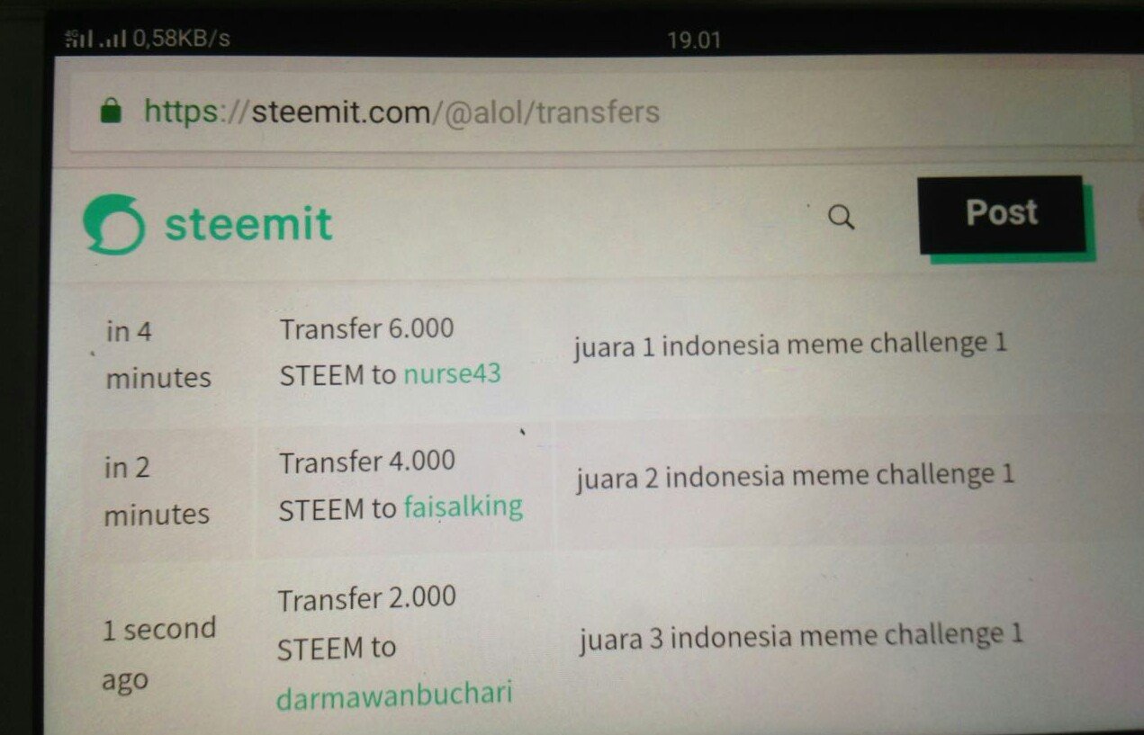 Pengumuman Pemenang Indonesia Meme Challenge 1 Steemit