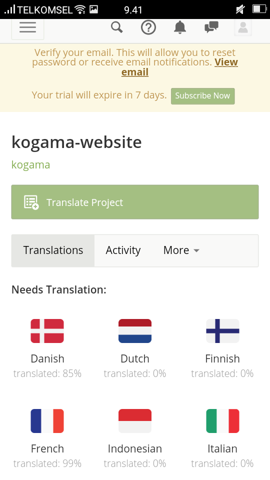 Completed 100 Translation From Kogama Into Indonesian