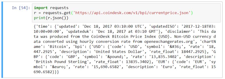 Get bitcoin price python