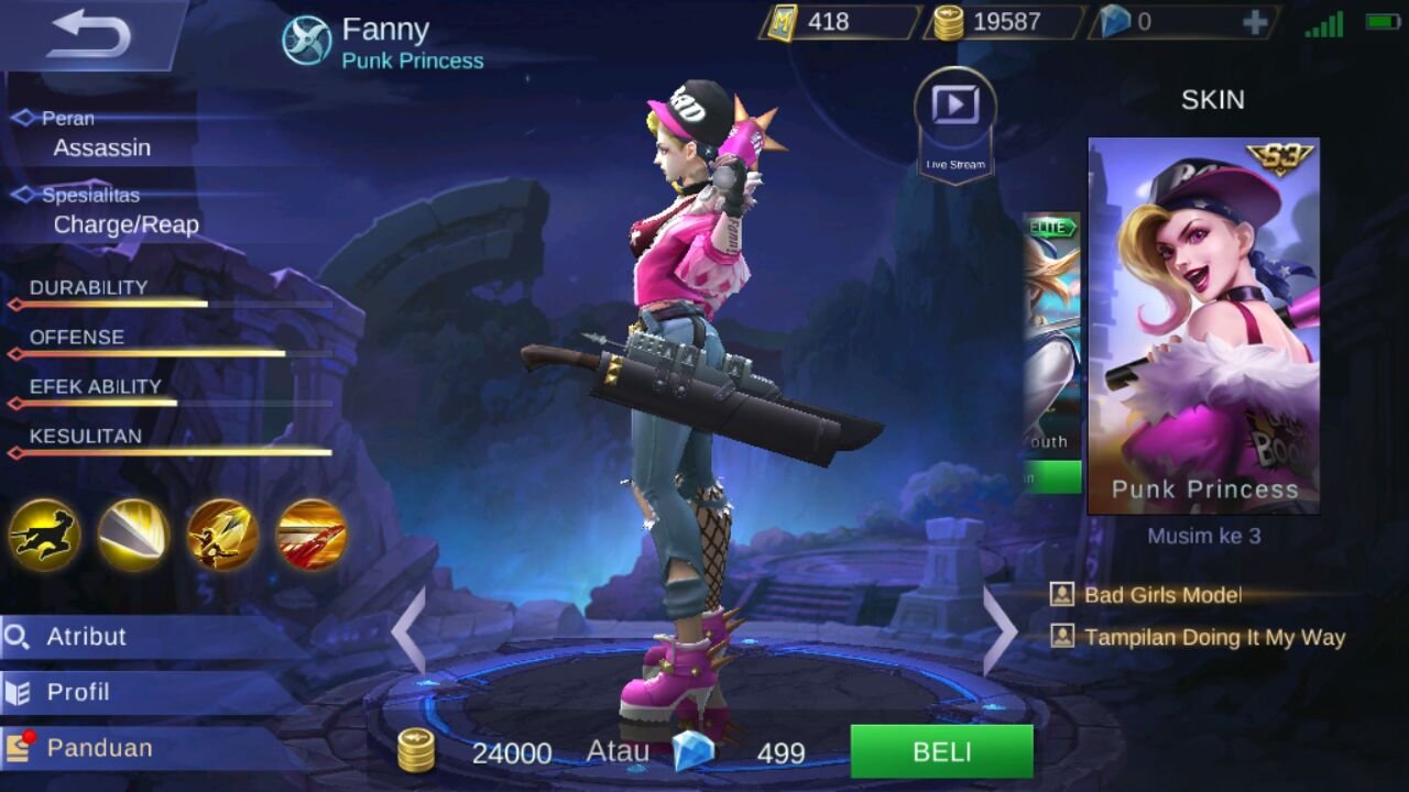 Mobile Legends Bang Bang Review Hero Fanny Billingual SteemKR