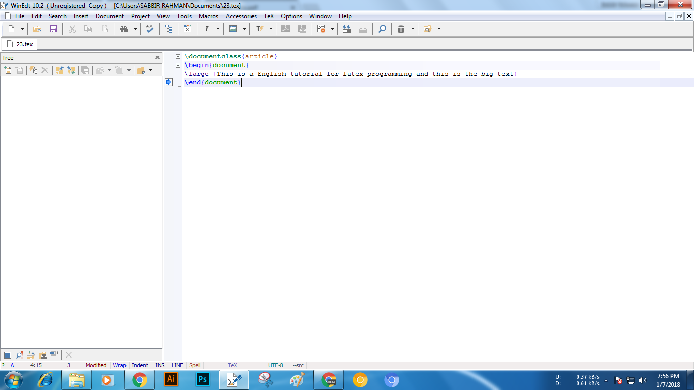 text small latex