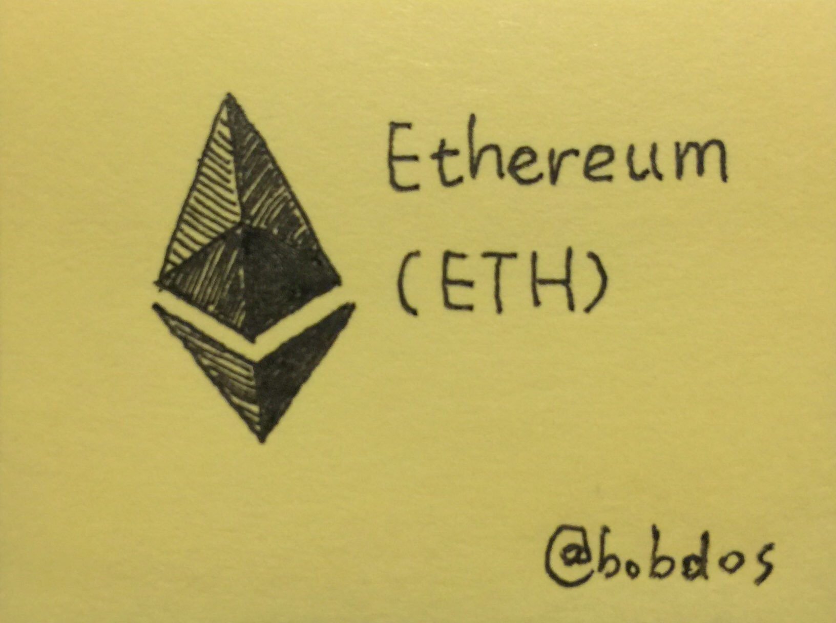 Sketch Art Ethereum Icon 漫画涂鸦 以太坊图标 Steempeak