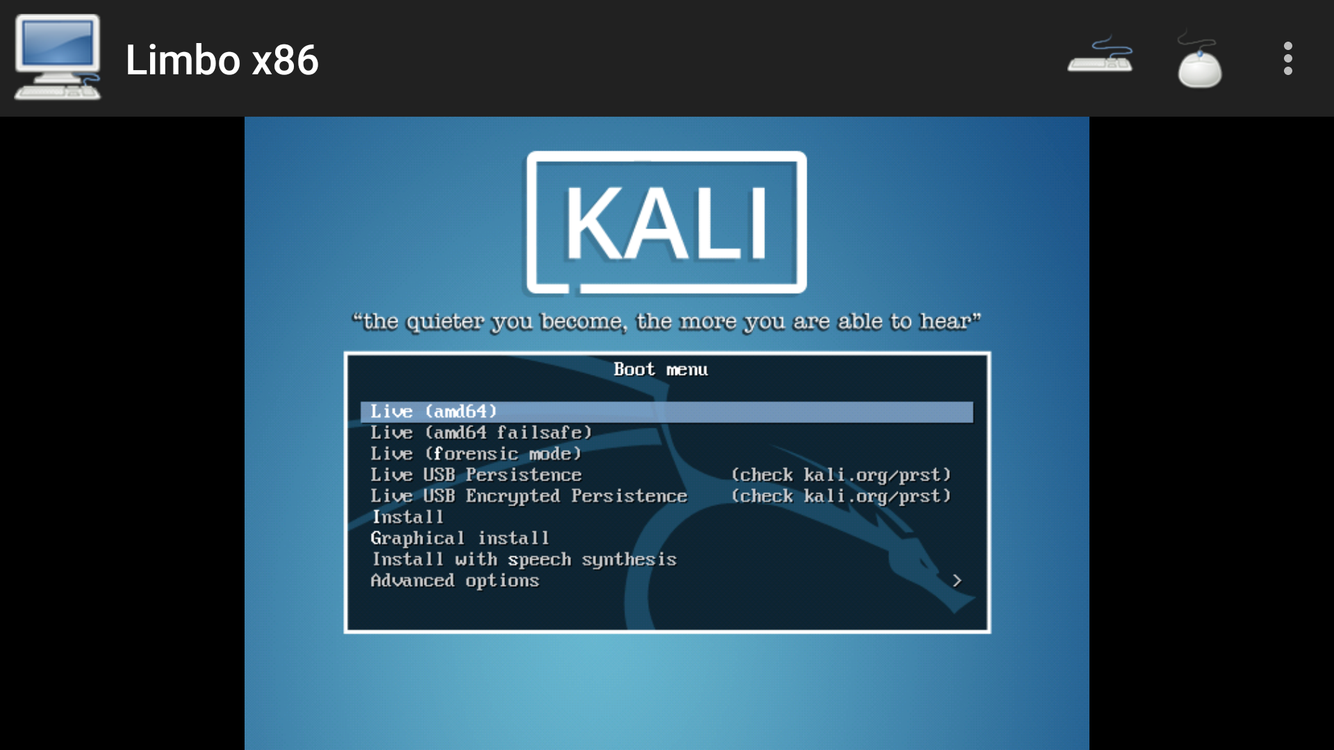 How To Run Operating Systems Like Kolibrios Windows Os And Kali Linux Etc On Android Using Limbo Pc Emulator This Method Also Work On Non Rooted Devices Steemit