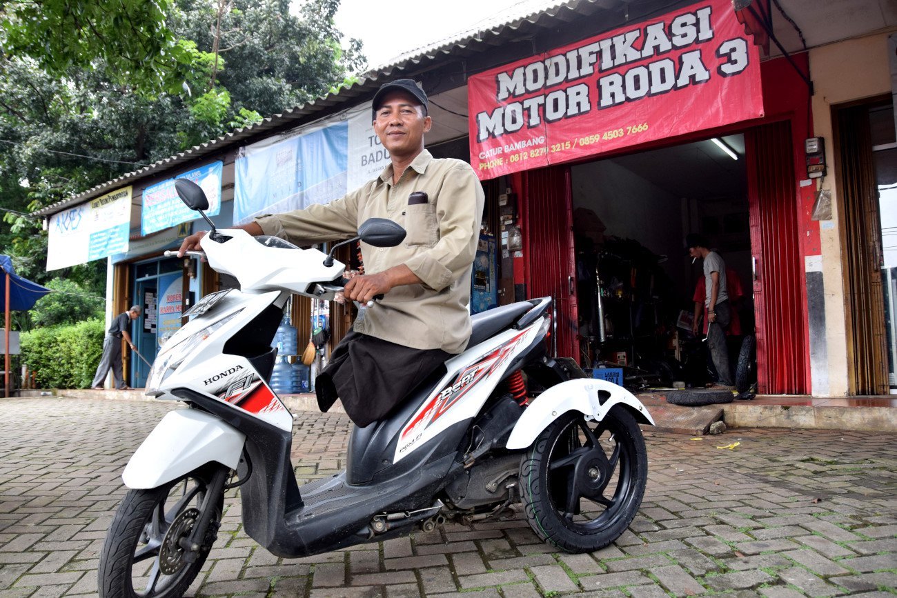 Modifikasi Yamaha Aerox Untuk Penyandang Cacat