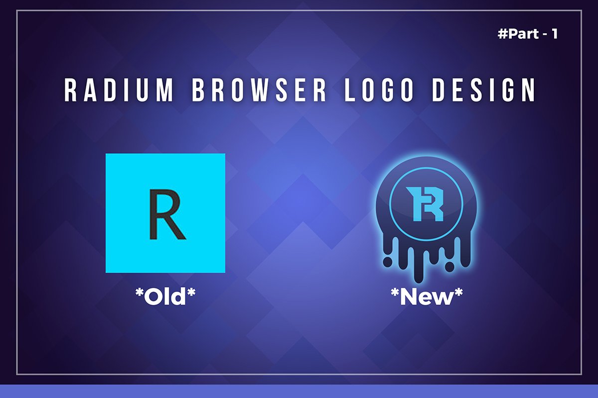 New Logo Design For Radium Browser Steemkr