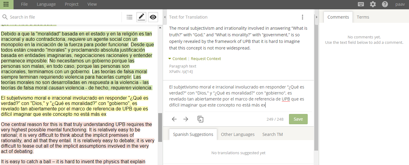 Translate tease to spanish