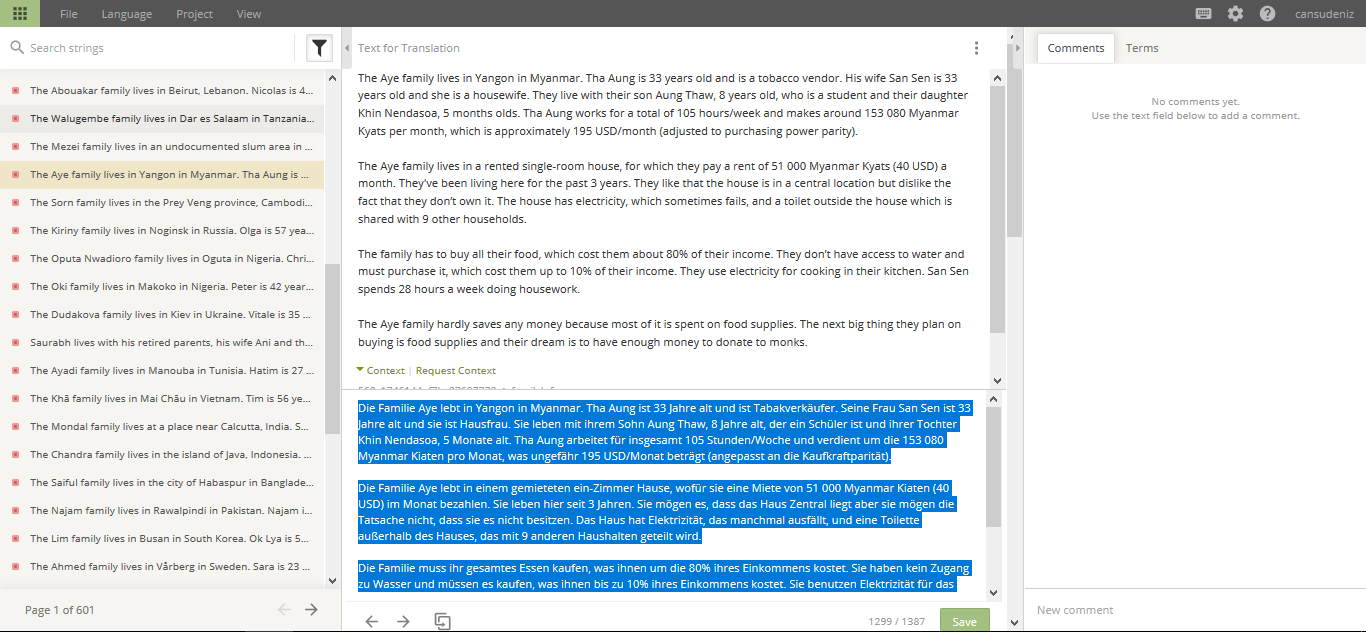 Deutsch Translation For Dollar Street Part 13 1021 Words