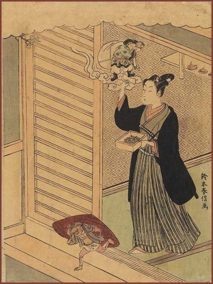 Young Man Throwing Beans at Setsubun 節分の儀式（豆撒き） 鈴木春信 Suzuki Harunobu.jpg