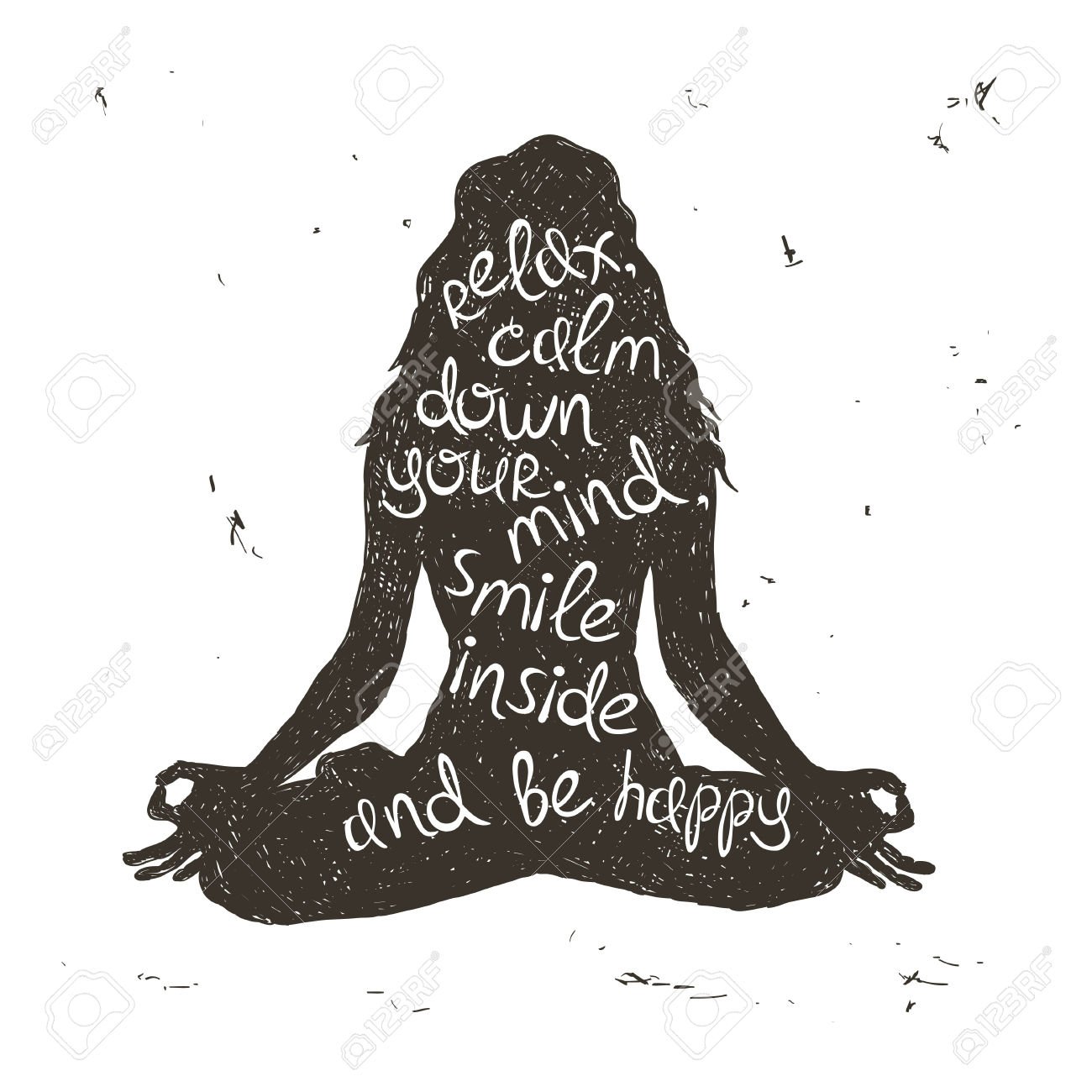 39037919-Hand-drawn-grunge-illustration-Isolated-woman-silhouette-sitting-in-lotus-pose-of-yoga-Creative-typo-Stock-Vector.jpg