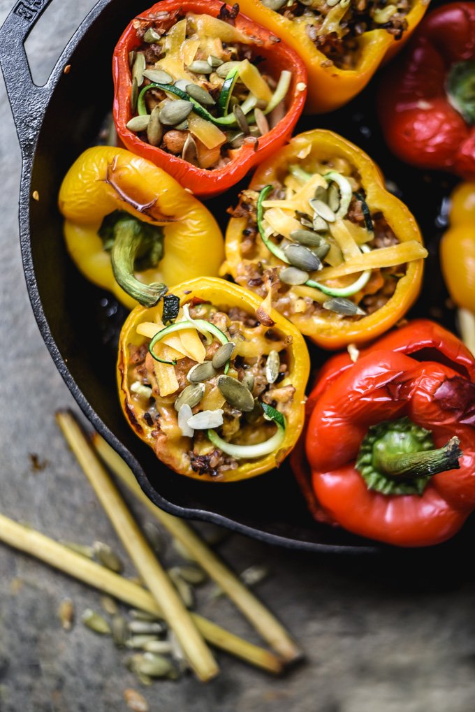 Veggies + Lemon Grass Wild Rice Stuffed Peppers (5).jpg