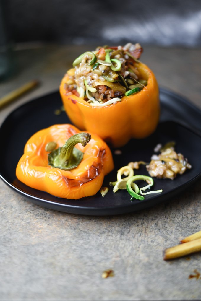 Veggies + Lemon Grass Wild Rice Stuffed Peppers (9).jpg