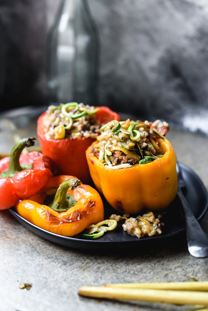 Veggies + Lemon Grass Wild Rice Stuffed Peppers. (22).jpg