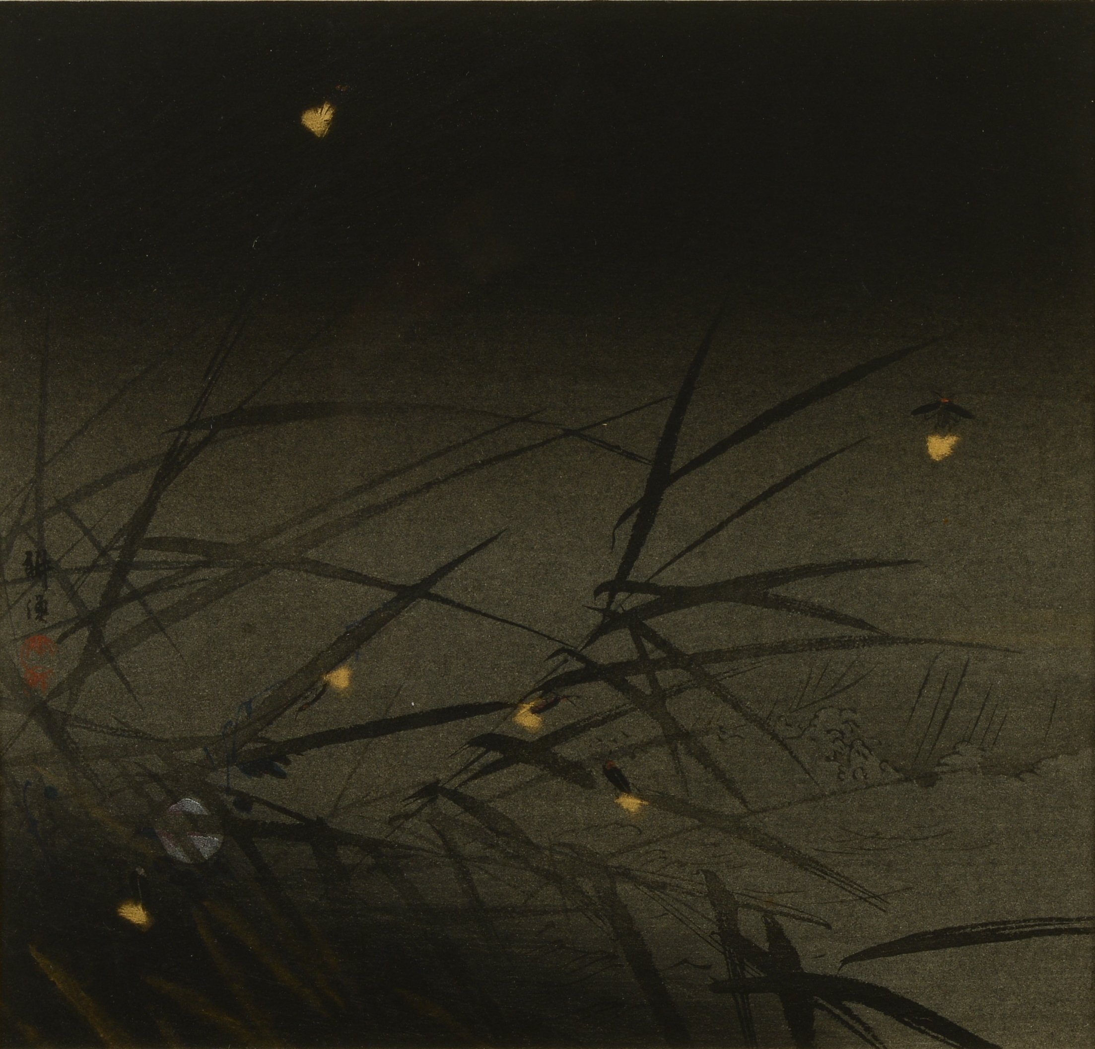 Fireflies at Night, by Tsukioka Kogyo.jpg