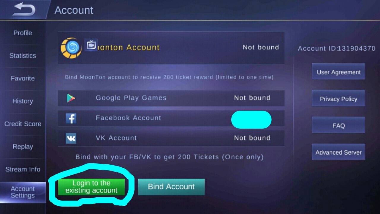 How to Create New Account in Mobile Legends Game