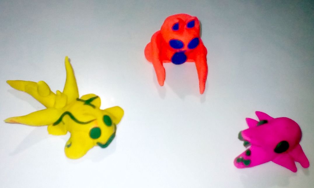 muñecos en plastilina animales