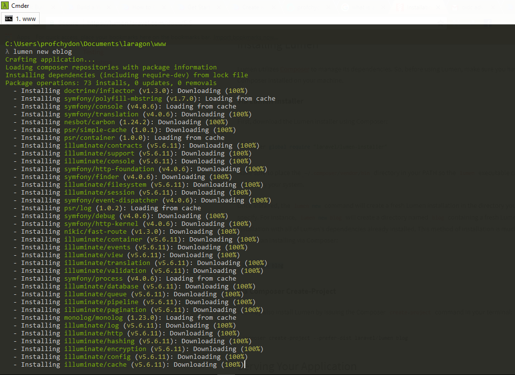 CREATE I USING MICRO-SERVICES FRAMEWORK: LUMEN PART CREATE I PART FRAMEWORK: MICRO-SERVICES LUMEN USING