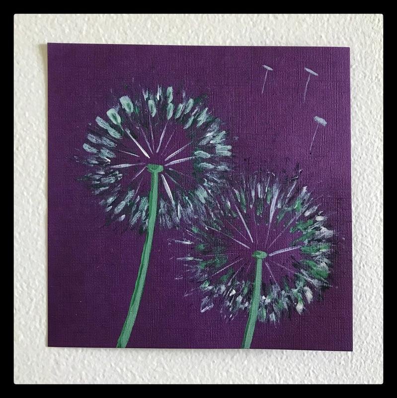 Dandelions With Acrylic Paint