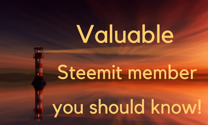 Valuable Steemit member - Marianne West