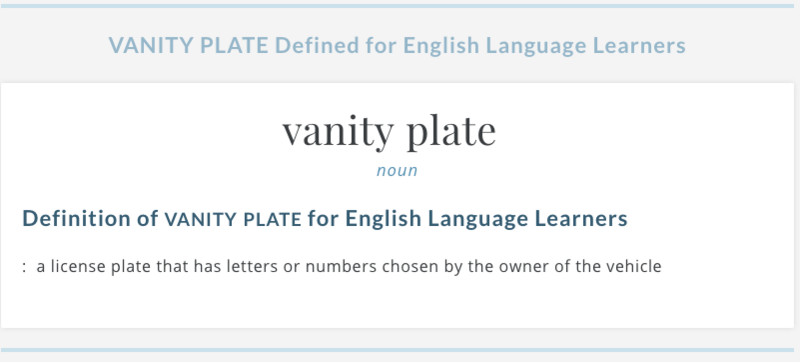 The Old Dog Asks Are Vanity Plate Owners Really Vain