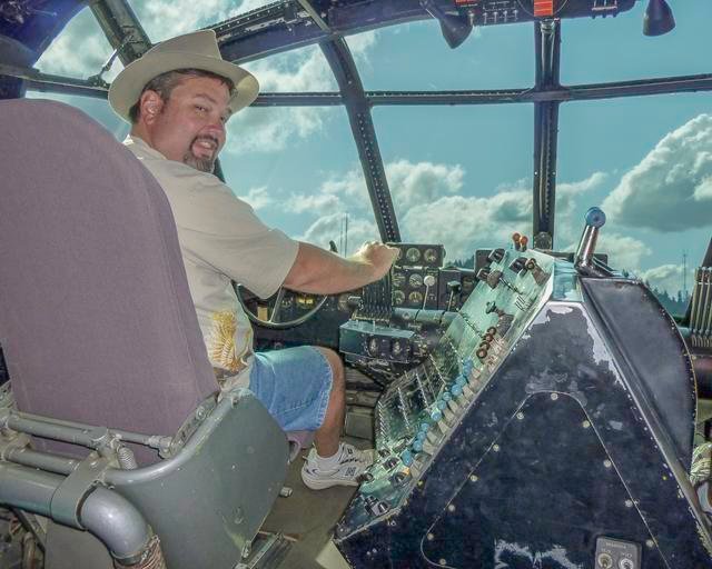Me Inside The Spruce Goose Hughes Flying Boat H 4