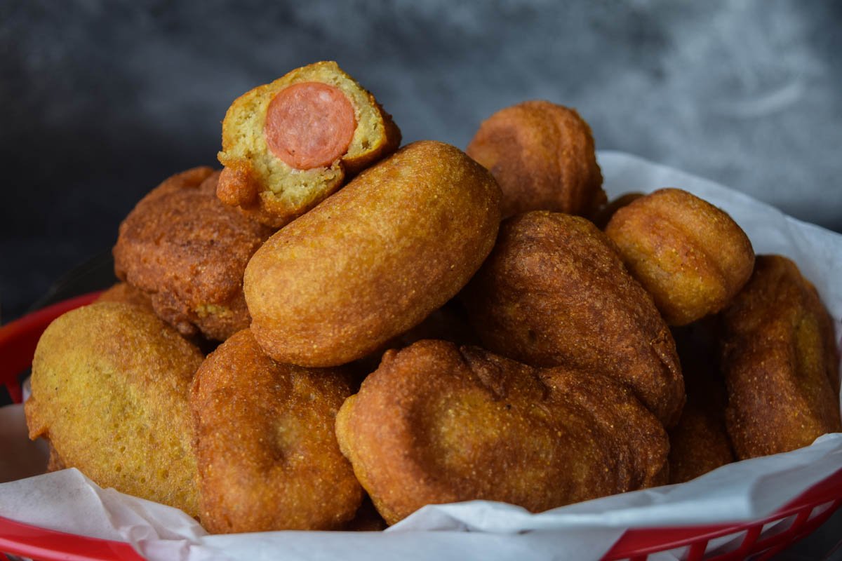 Image result for mini homemade corn dogs