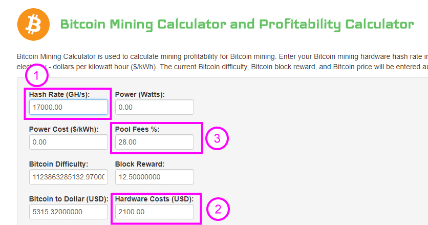 Coinwarz Bitcoin Mining Calculator The Best Bitcoin Stocks Vega Mix D O O