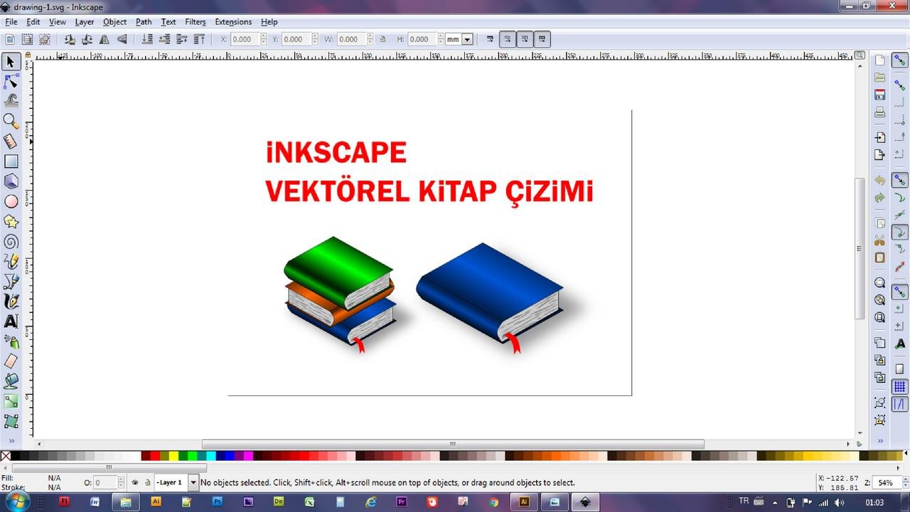 Inkscape Vektorel Kitap Cizimi Turkish Tutorial