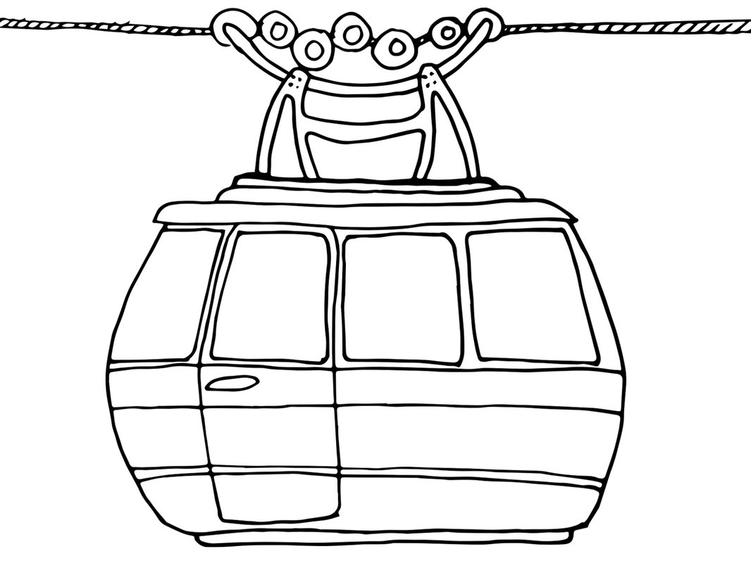 Download Cable Car Coloring Pages