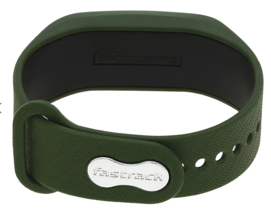 reflex 2.0 smart band in military green with charcoal black accent