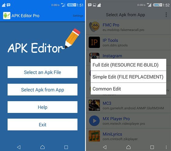 Apk Editor Pro Modify Apk File With This Application