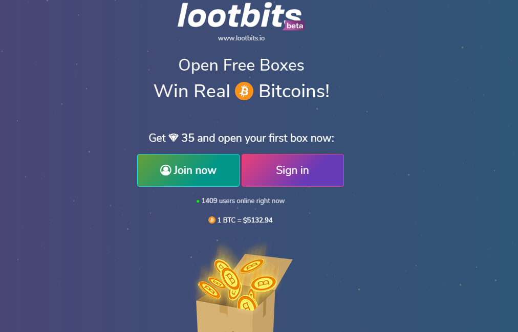 Lootbits Open Free Boxes Win Real Bitcoins Steemhunt - 