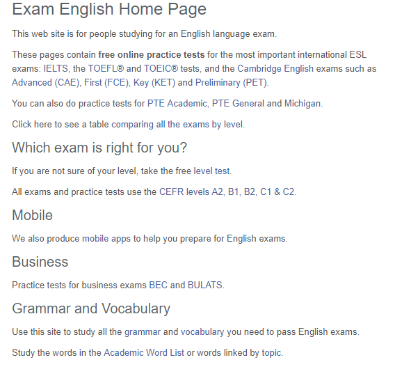 Exam English Free Practice Tests For Learners Of English Steemhunt
