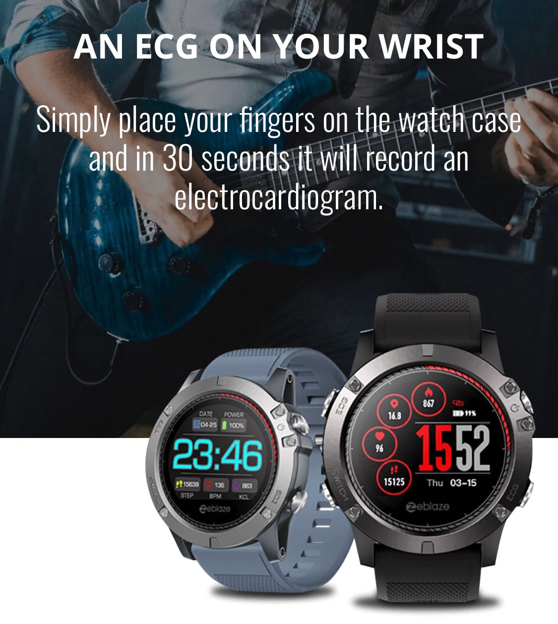 Zeblaze ecg on sale