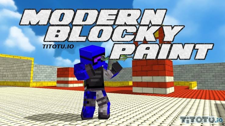 Modern Blocky Paint Awesome First Person Shooter Game Steempeak