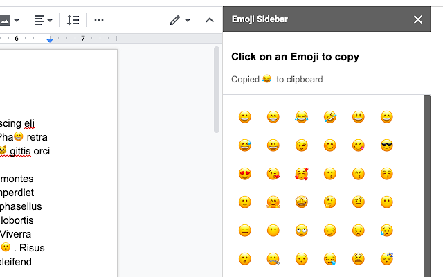 Emoji Sidebar Easily Add Emojis To Your Google Doc Witout Coping Pasting Steemhunt Emoji Sidebar Easily Add Emojis To Your Google Doc Witout Coping Pasting Steemhunt
