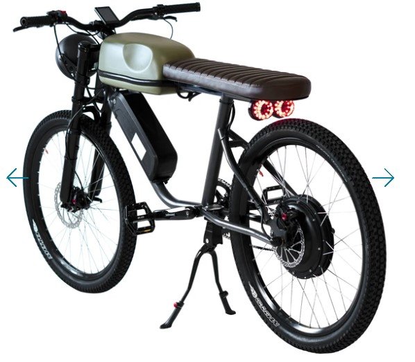 motorcycle seat on bicycle