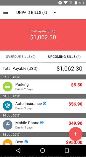 Bills Reminder 2 0 Mobile Bill Organizer Steemhunt