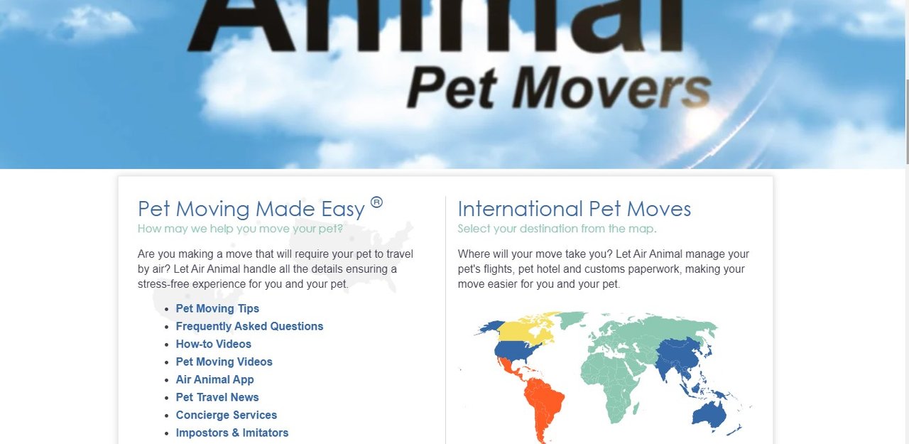 air animals pet movers