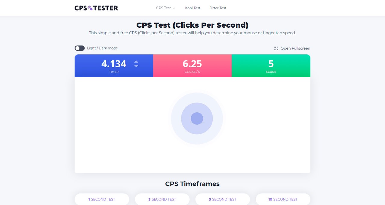 CPS Tester Click Speed Test Check Your CPS Clicks Per Second 