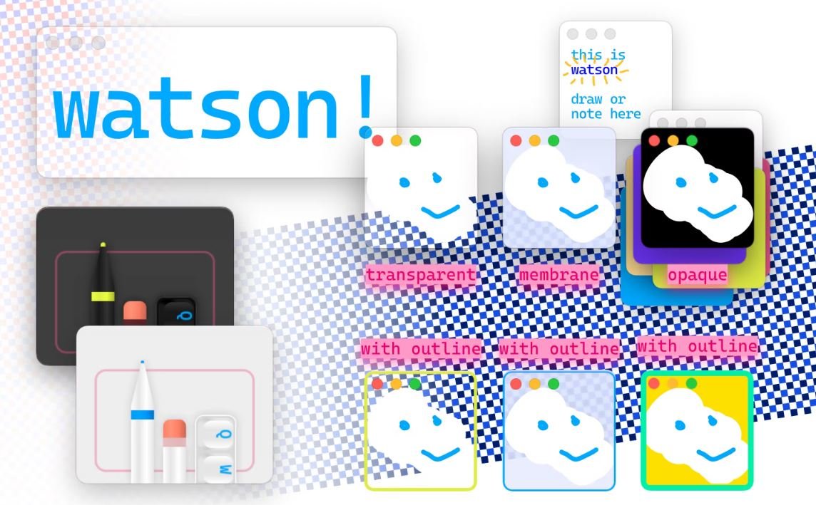 Watson! Transparent note/drawing app for macOS Steemhunt