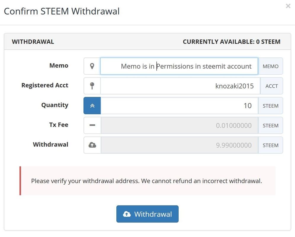 steem withdraw