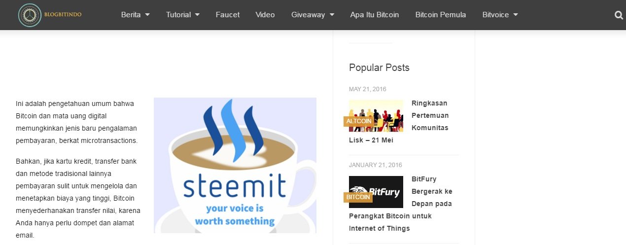 Steemit Banner On My Website Promotion In Indonesia