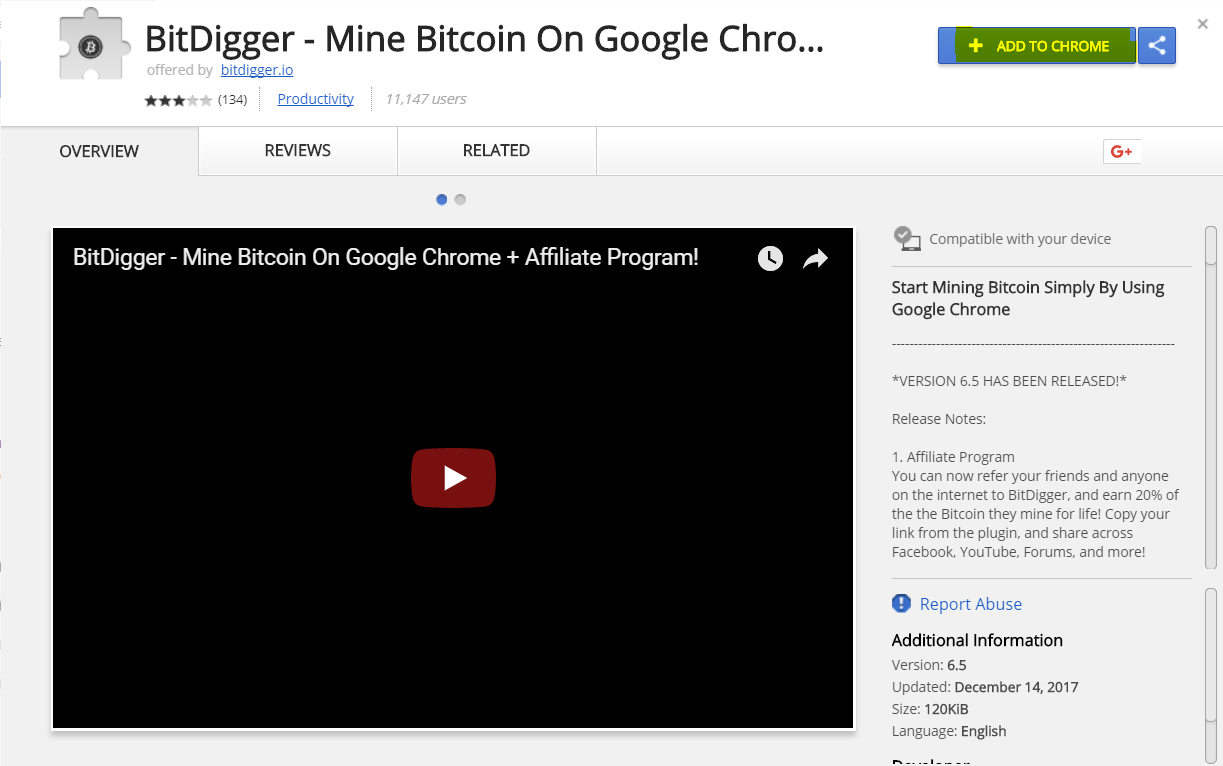 How To Mine Bitcoin Using Google Chrome - 