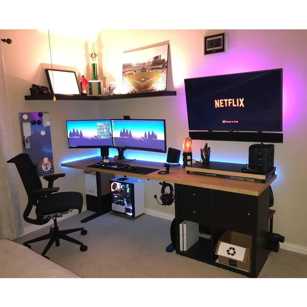 Awesome Dual Ultra Monitor Plus 4k Tv By Redditor Rebbeca666 So