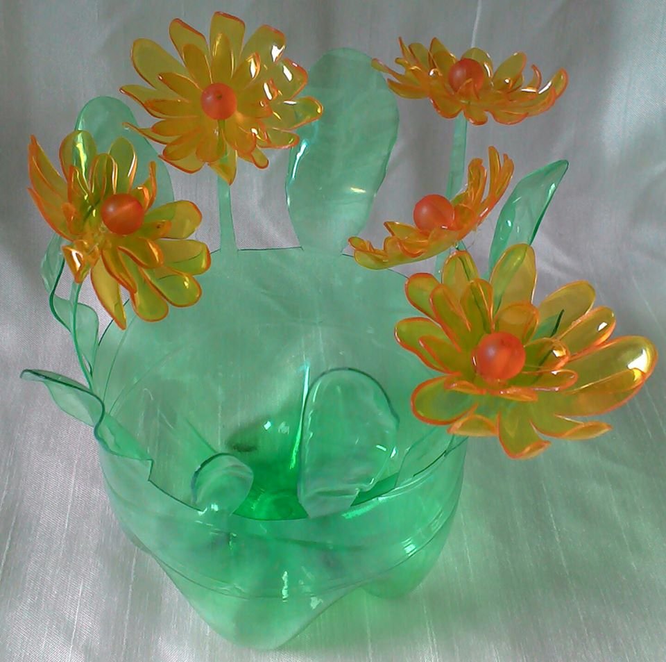 Hello Guys How Are You All Today While Off Work I Spent A Little Time Making Handicrafts Using Used Drink Bottles The Craft Made Was Flower From Hello Guys How Are You All Today While Off Work I Spent A Little Time Making Handicrafts Using Used Drink Bottles The Craft Made Was Flower From