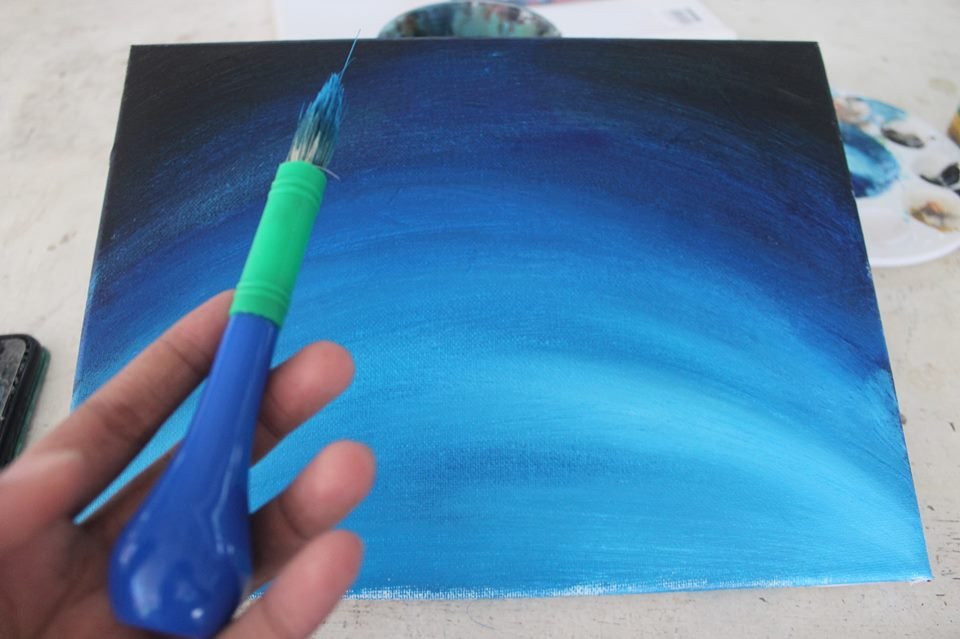 Dreamland A Simple Night Sky Painting Tutorial Steempeak
