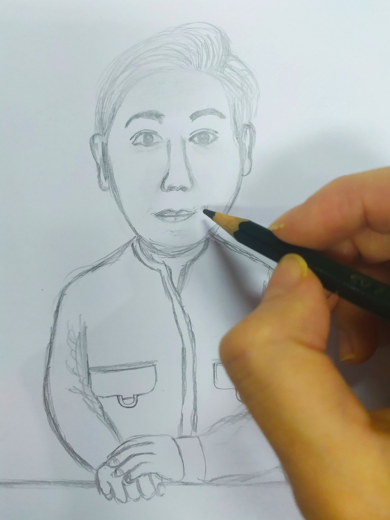 My Mother Easy Drawing Cartoon Sketch How To